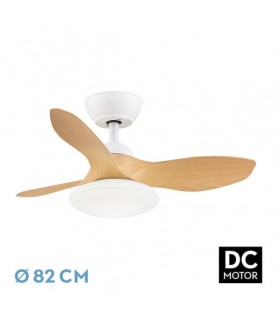 Ventilador Led Paramo Blanco DC 36W 2880Lm 3 Aspas Haya CCT