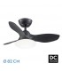 Ventilador Led Paramo Negro DC 36W 2880Lm 3 Aspas Negro CCT