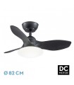 Ventilador Led Paramo Negro DC 36W 2880Lm 3 Aspas Negro CCT