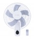 Ventilador de Pared con Mando Barsi 50W 43cm Blanco