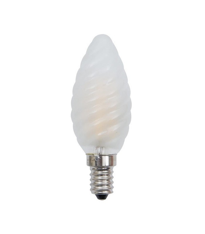 Bombilla Vela Rizada LED filamento 4W 470Lm E14