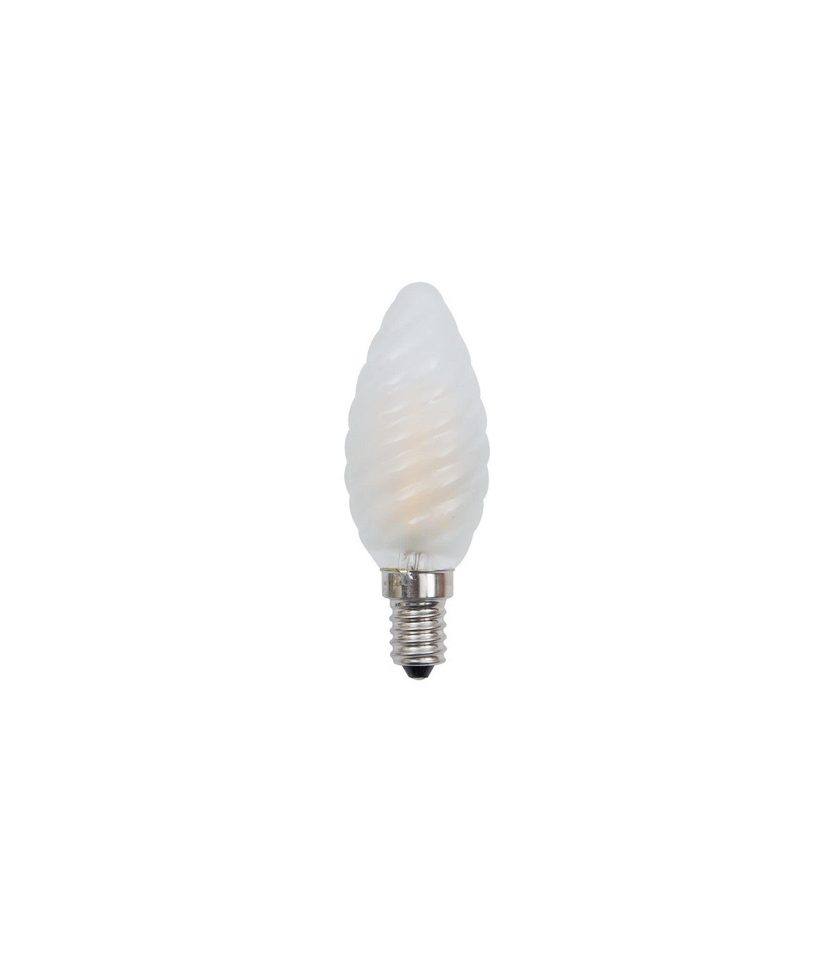 Bombilla Vela Rizada LED filamento 4W 470Lm E14