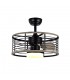 Ventilador Pella DC 24W 2540Lm 3 Aspas Negro/Madera CCT
