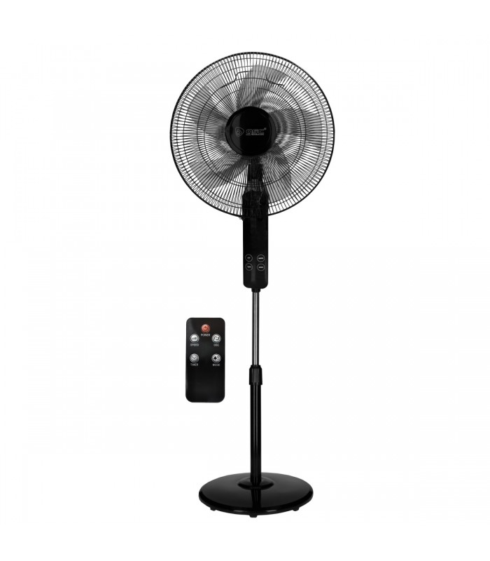 Ventilador de Pie con Mando Theri DC 30W 43cm Negro