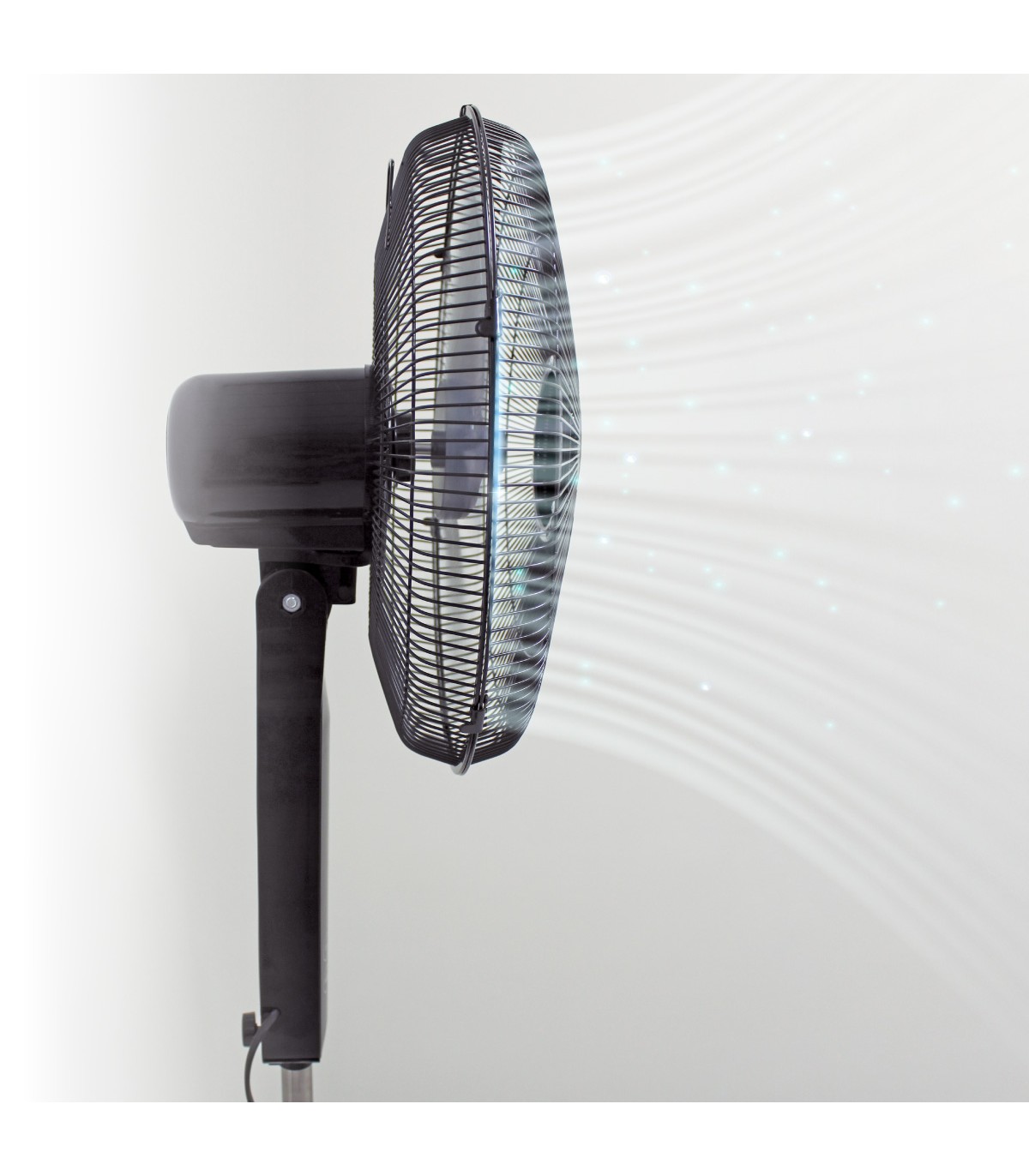 Ventilador de Pie con Mando Theri DC 30W 43cm Negro
