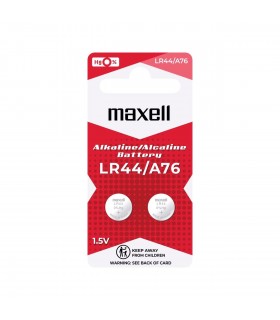 Pila Alkalina Maxell LR44 A76 1.5V Blister 2 uds.
