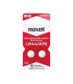 Pila Alkalina Maxell LR44 A76 1.5V Blister 2 uds.