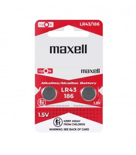 Pila Alkalina Maxell LR43 186 1.5V Blister 2 uds.