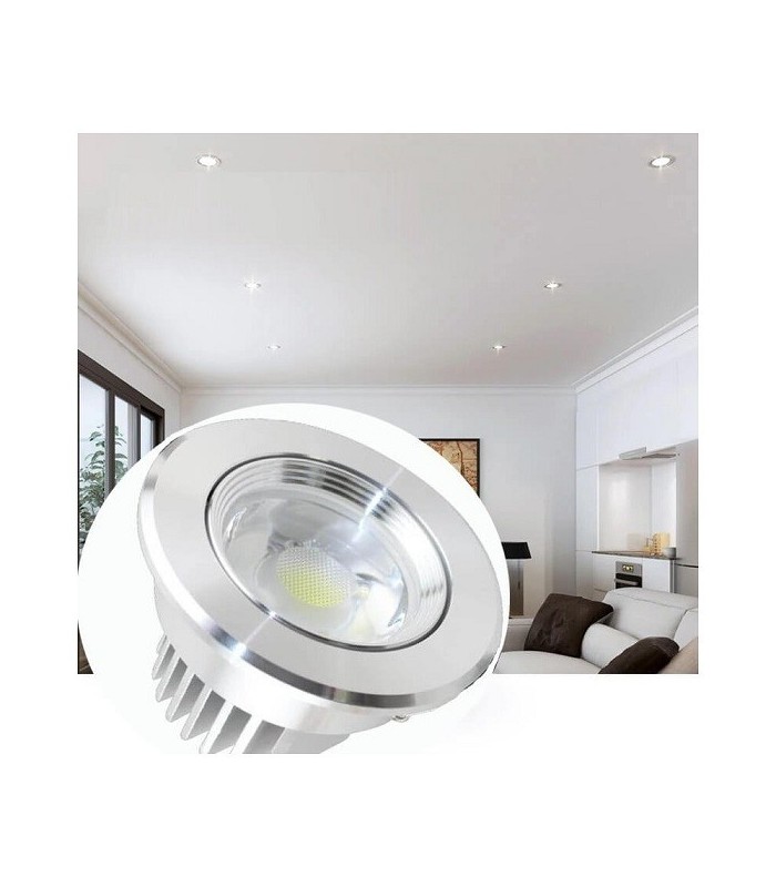 Downlight LED COB 7W 520Lm 45º IP33