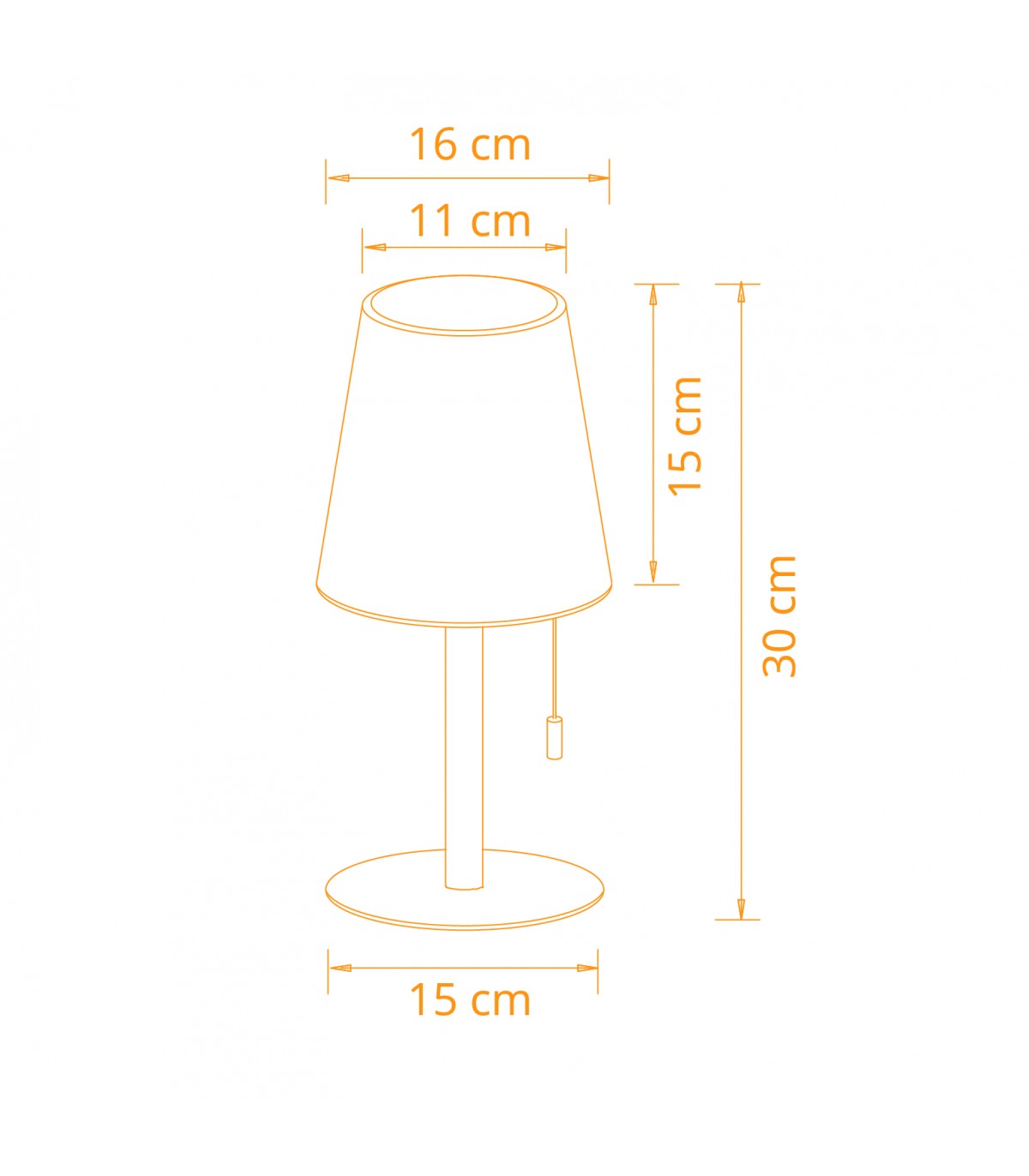Sobremesa portátil BIANA con USB 1W 95Lm RGB IP44