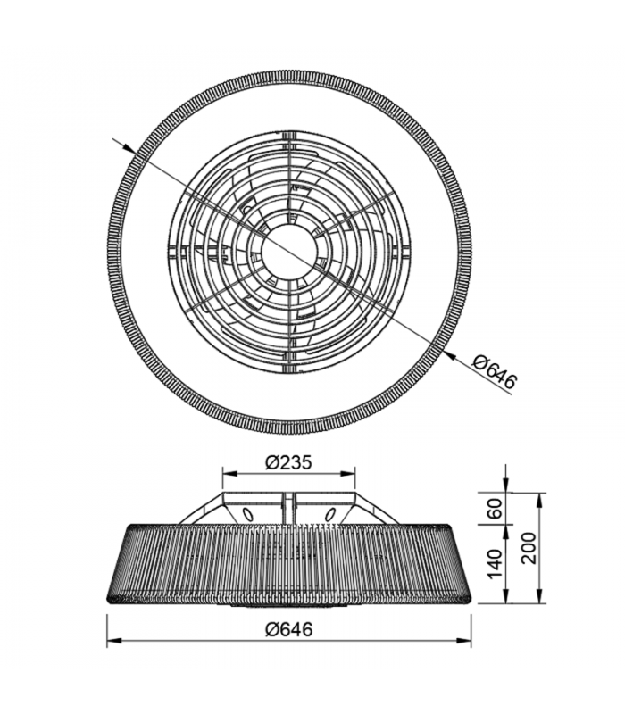 Ventilador de Techo Polinesia Naútica DC 70W 7700Lm CCT