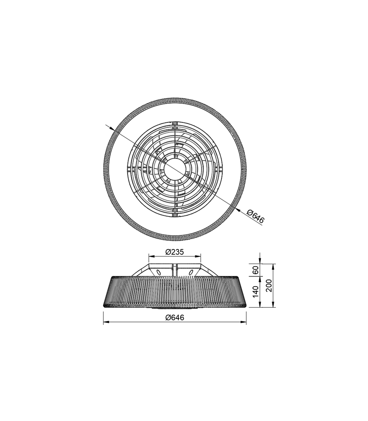 Ventilador de Techo Polinesia Naútica DC 70W 7700Lm CCT