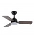 Ventilador de Techo PORTICO Negro DC 20W 2350Lm 3 Aspas Negro/Gris CCT