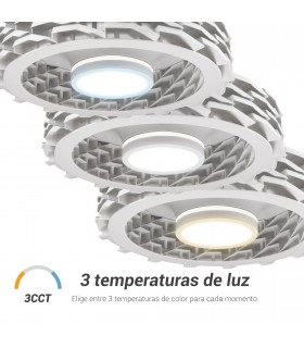 Ventilador Rubik WIFI APP DC 36W 2500LM Blanco CTT