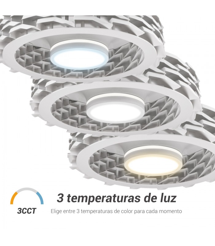 Ventilador Rubik WIFI APP DC 36W 2500LM Blanco CTT