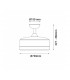 Ventilador Rubik WIFI APP DC 36W 2500LM Blanco CTT