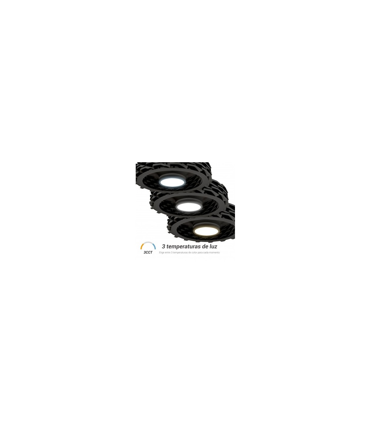 Ventilador Rubik WIFI APP DC 36W 2500LM Negro CTT
