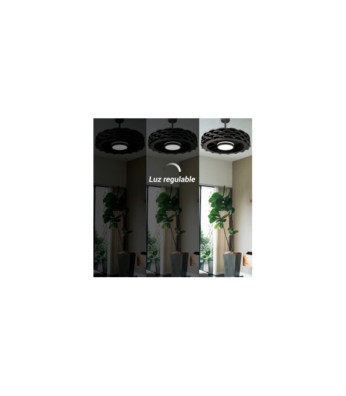 Ventilador Rubik WIFI APP DC 36W 2500LM Negro CTT