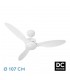 Ventilador de Techo SERPA Blanco DC 24W 2424Lm 3 Aspas Blanco CCT