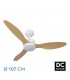 Ventilador de Techo SERPA Blanco DC 24W 2424Lm 3 Aspas Haya CCT