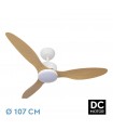 Ventilador de Techo SERPA Blanco DC 24W 2424Lm 3 Aspas Haya CCT