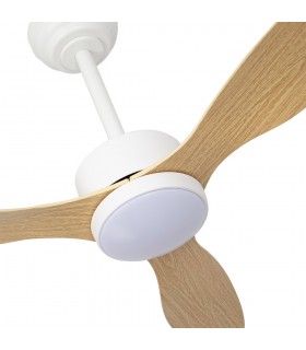 Ventilador de Techo SERPA Blanco DC 24W 2424Lm 3 Aspas Haya CCT