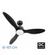 Ventilador de Techo SERPA Negro DC 24W 2424Lm 3 Aspas Negro CCT