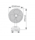 Ventilador De Sobremesa Lindi 40W 34cm Negro