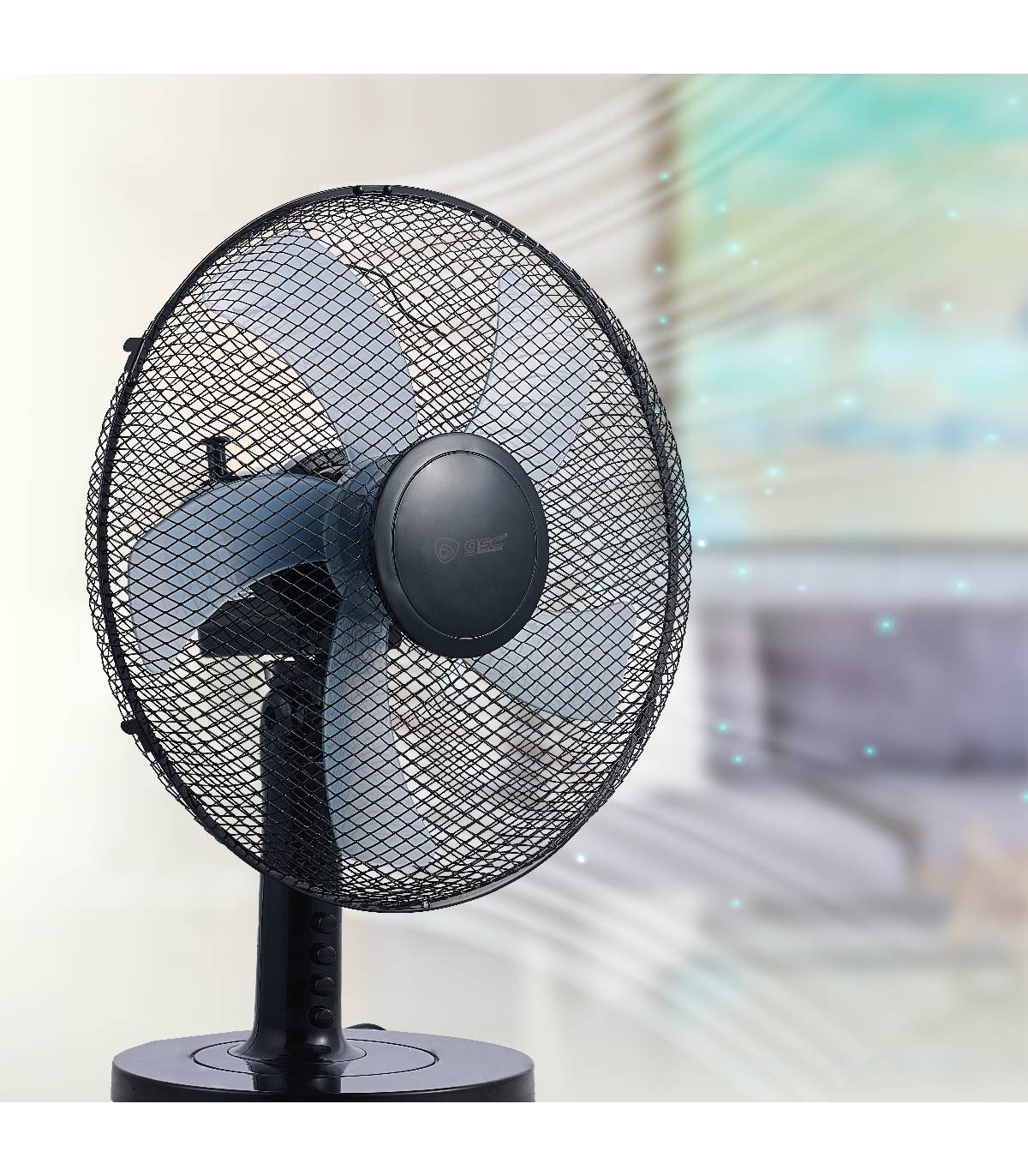 Ventilador de Sobremesa Macomia 35W 31cm Negro