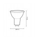 Dicroica GU10 8W 772Lm 38º IP20