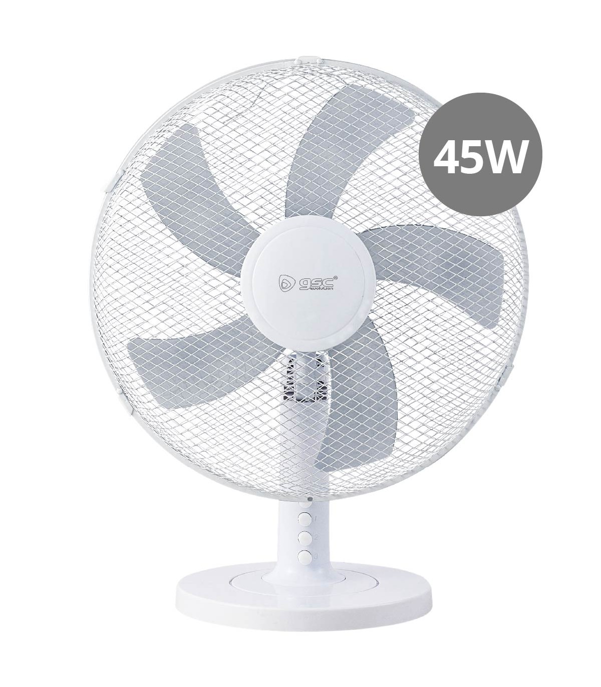 Ventilador de Sobremesa Macomia 45W 41cm Blanco