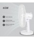Ventilador de Sobremesa Macomia 45W 41cm Blanco