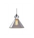 Lampara Colgante Triangular E27 1M Cristal