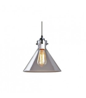 Lampara Colgante Triangular E27 1M Cristal