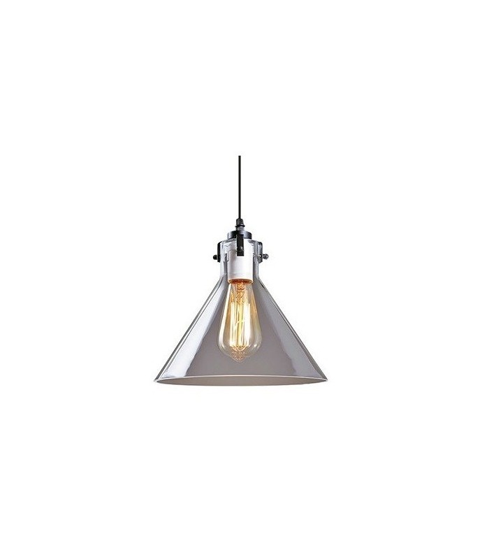 Lampara Colgante Triangular E27 1M Cristal