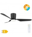 Ventilador Solesia Negro DC 15W 1534Lm 3 Aspas Negro CCT