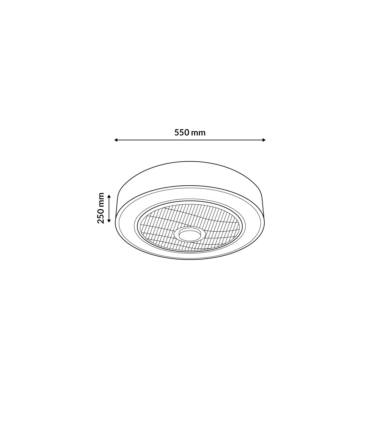 Ventilador de techo Sticks AC 36W 2400Lm 5 Aspas Blanco CCT