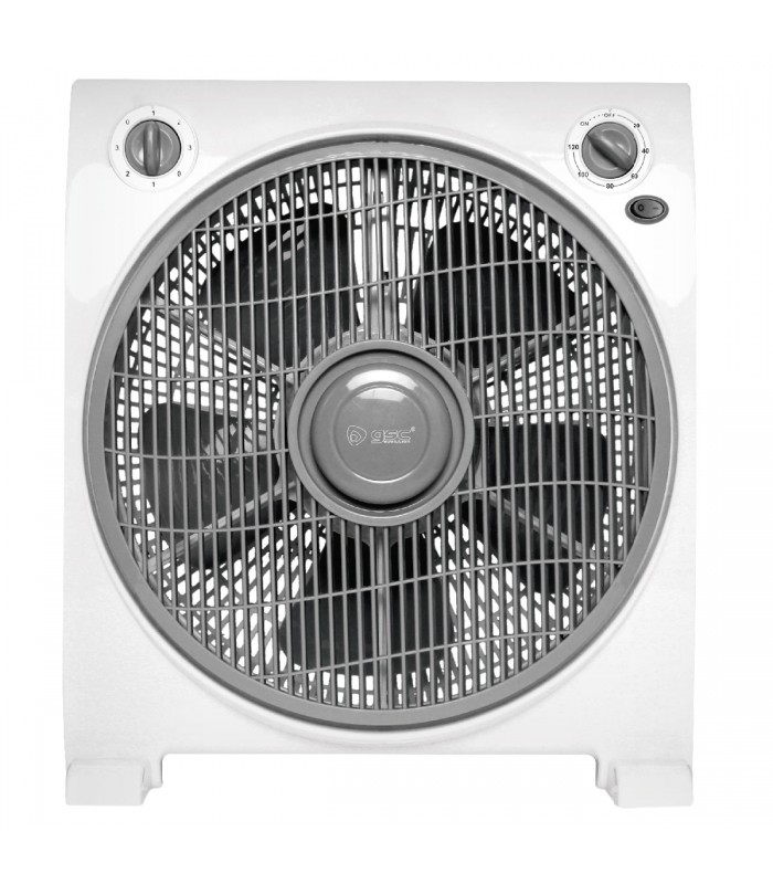 Ventilador Box Fan Behda 45W 32.5cm Blanco/Gris