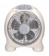 Ventilador Box Fan 50W 32cm Blanco/Gris