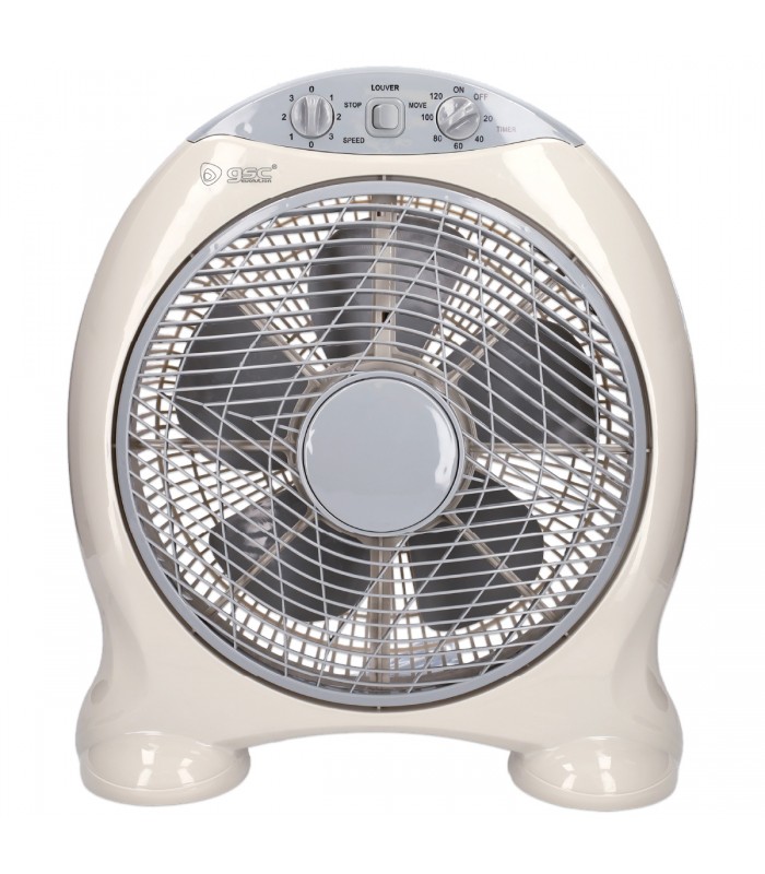 Ventilador Box Fan 50W 32cm Blanco/Gris