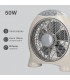 Ventilador Box Fan 50W 32cm Blanco/Gris