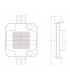 LED High Power COB30 10W 1.000Lm 30-34V 300mA IP25