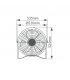 Ventilador Metálico De Suelo Netia 140W 51cm Cromo