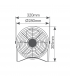 Ventilador Metálico De Suelo Mueda 50W 28cm Cromo