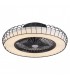 Ventilador Tania 70D DC 72W 6120Lm 5 Aspas Negro/Madera Gris CCT