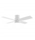 Ventilador Taro Blanco DC 24W 2400Lm 4 Aspas Blanco/Madera CCT