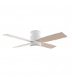 Ventilador Taro Blanco DC 24W 2400Lm 4 Aspas Blanco/Madera CCT