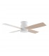 Ventilador Taro Blanco DC 24W 2400Lm 4 Aspas Blanco/Madera CCT