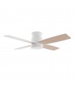 Ventilador Taro Blanco DC 24W 2400Lm 4 Aspas Blanco/Madera CCT