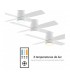 Ventilador Taro Blanco DC 24W 2400Lm 4 Aspas Blanco/Madera CCT